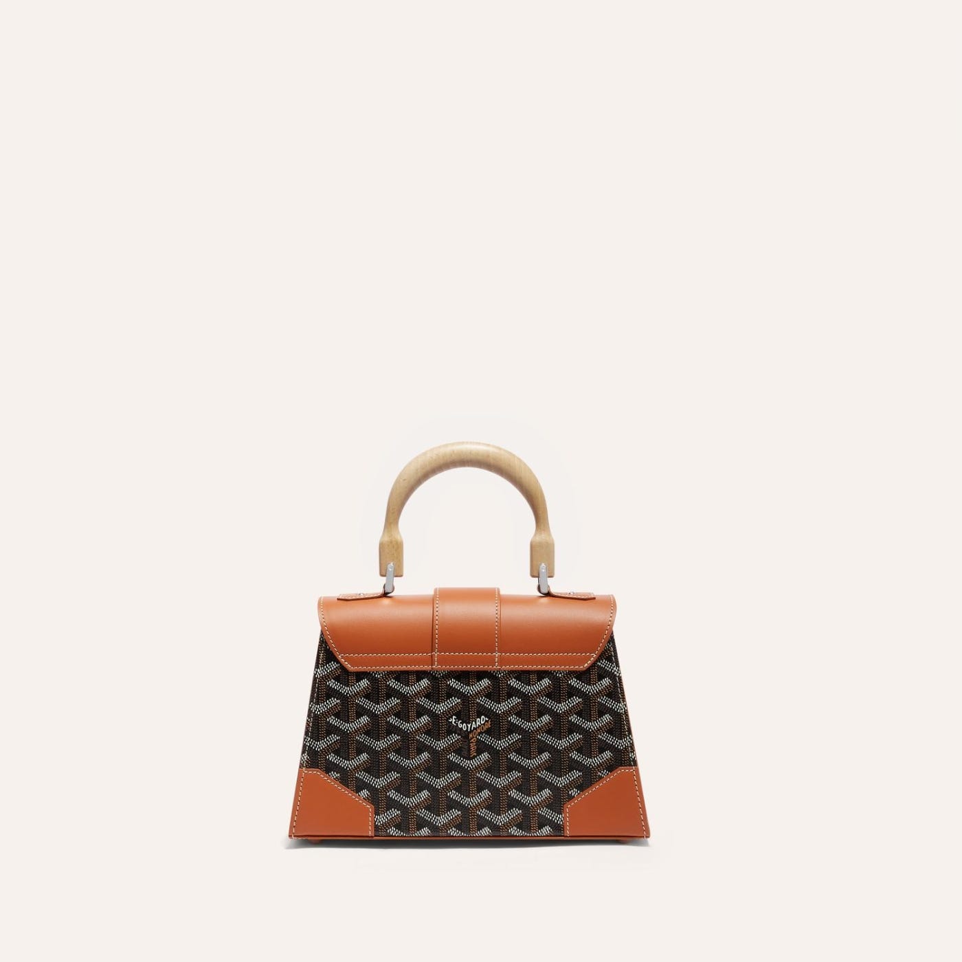 Goyard Saigon Structured Mini Bag Black and Brown - Image 3